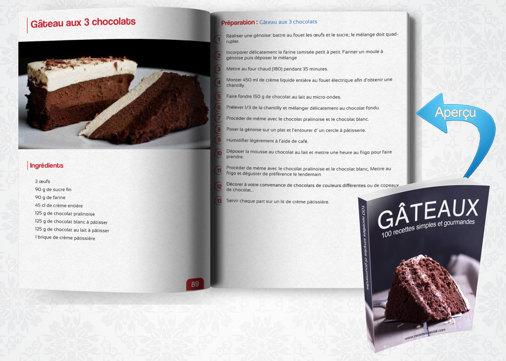 Livre 100 Recettes De Gateaux Recette Special